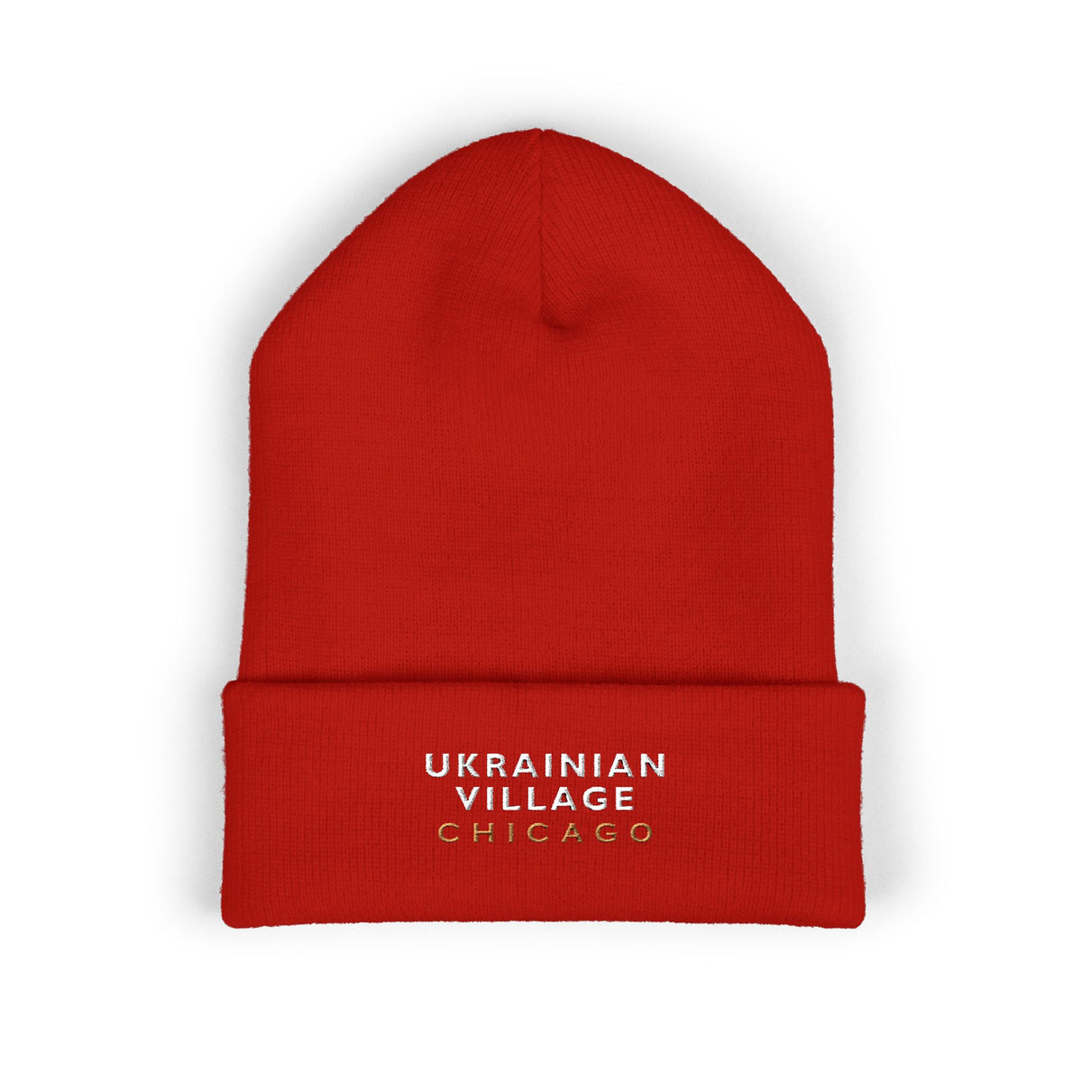 Ukrainian Village Chicago Embroidered Cuffed Beanie