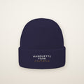 Marquette Park Chicago Embroidered Cuffed Beanie — White Thread
