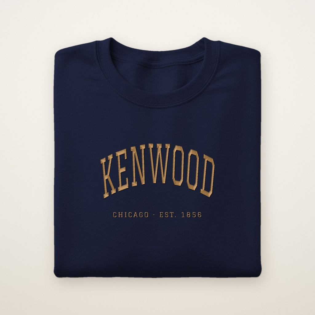 Kenwood Chicago Embroidered Crewneck — Gold Thread