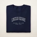 Lincoln Square Chicago Home 2026 Embroidered Crewneck — White Thread