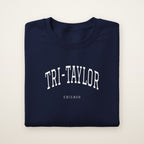 Tri-Taylor Chicago Embroidered Crewneck — White Thread