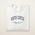 North Center Chicago Home 2026 Embroidered Crewneck — Navy Thread
