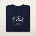 Pilsen Chicago Home 2026 Embroidered Crewneck — White Thread