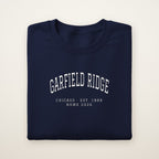 Garfield Ridge Chicago Home 2026 Embroidered Crewneck — White Thread