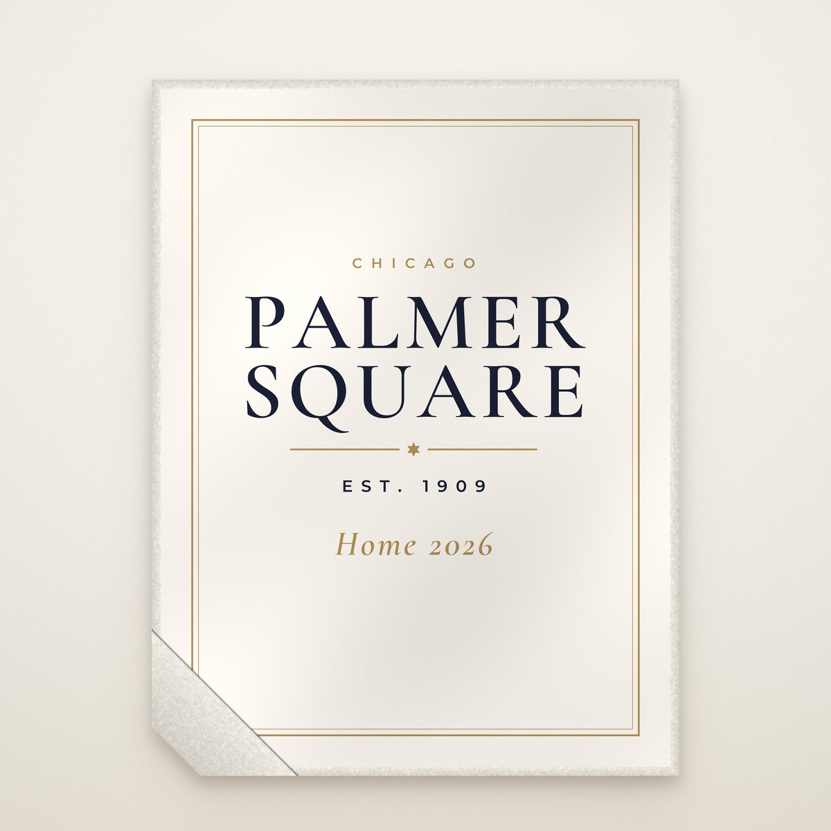Palmer Square Chicago Home 2026 Sherpa Blanket – Est. 1909