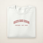 Greater Grand Crossing Chicago Embroidered Crewneck — Red Thread