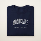 Montclare Chicago Embroidered Crewneck — White Thread