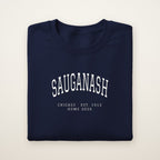 Sauganash Chicago Home 2026 Embroidered Crewneck — White Thread