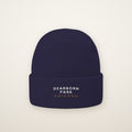 Dearborn Park Chicago Embroidered Cuffed Beanie — White Thread