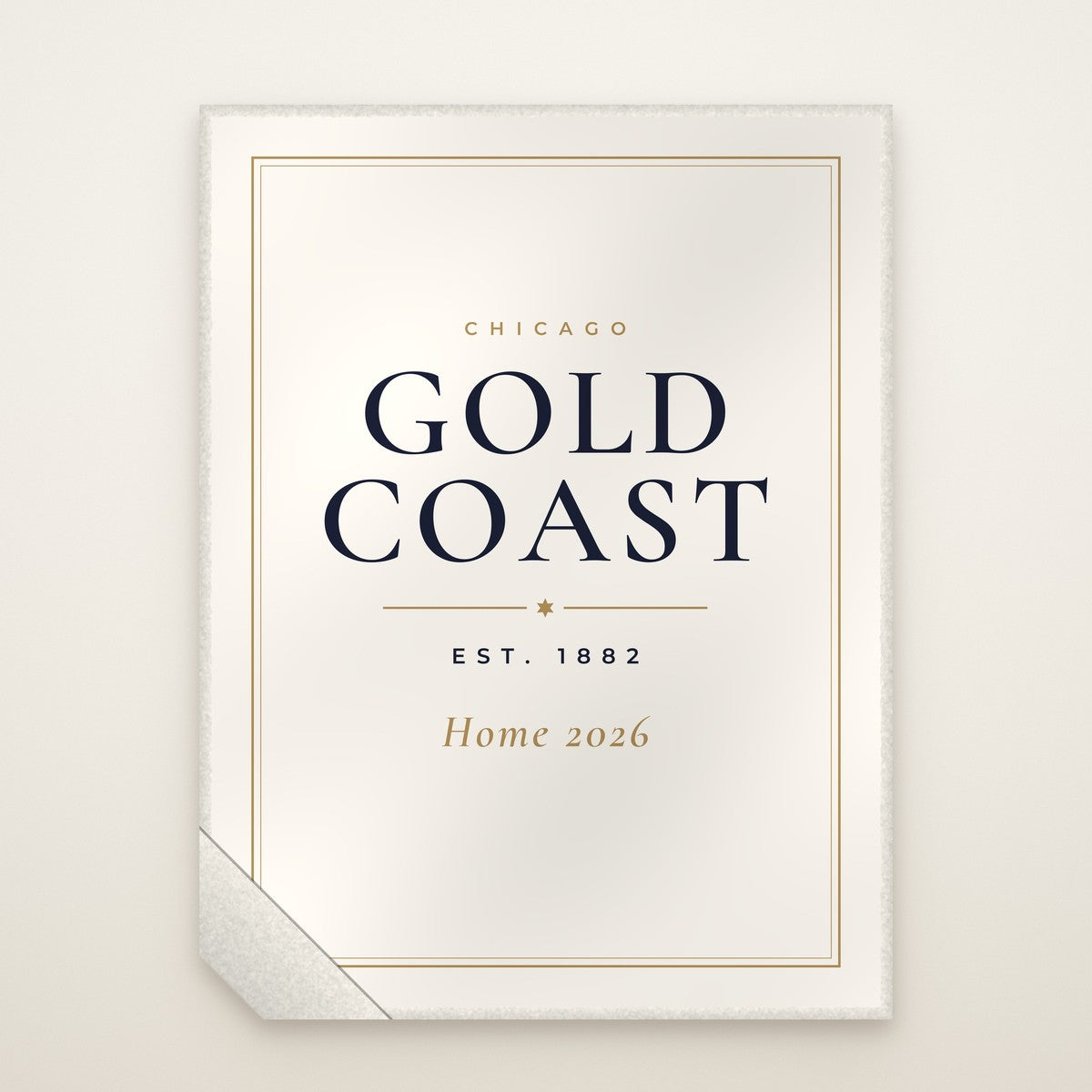 Gold Coast Chicago Home 2026 Sherpa Blanket – Est. 1882