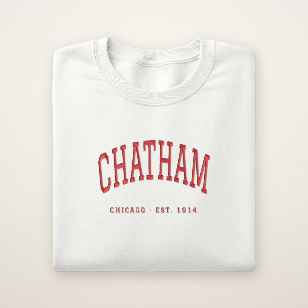 Chatham Chicago Embroidered Crewneck — Red Thread