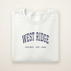 West Ridge Chicago Embroidered Crewneck — Navy Thread