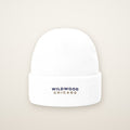 Wildwood Chicago Embroidered Cuffed Beanie — Navy Thread