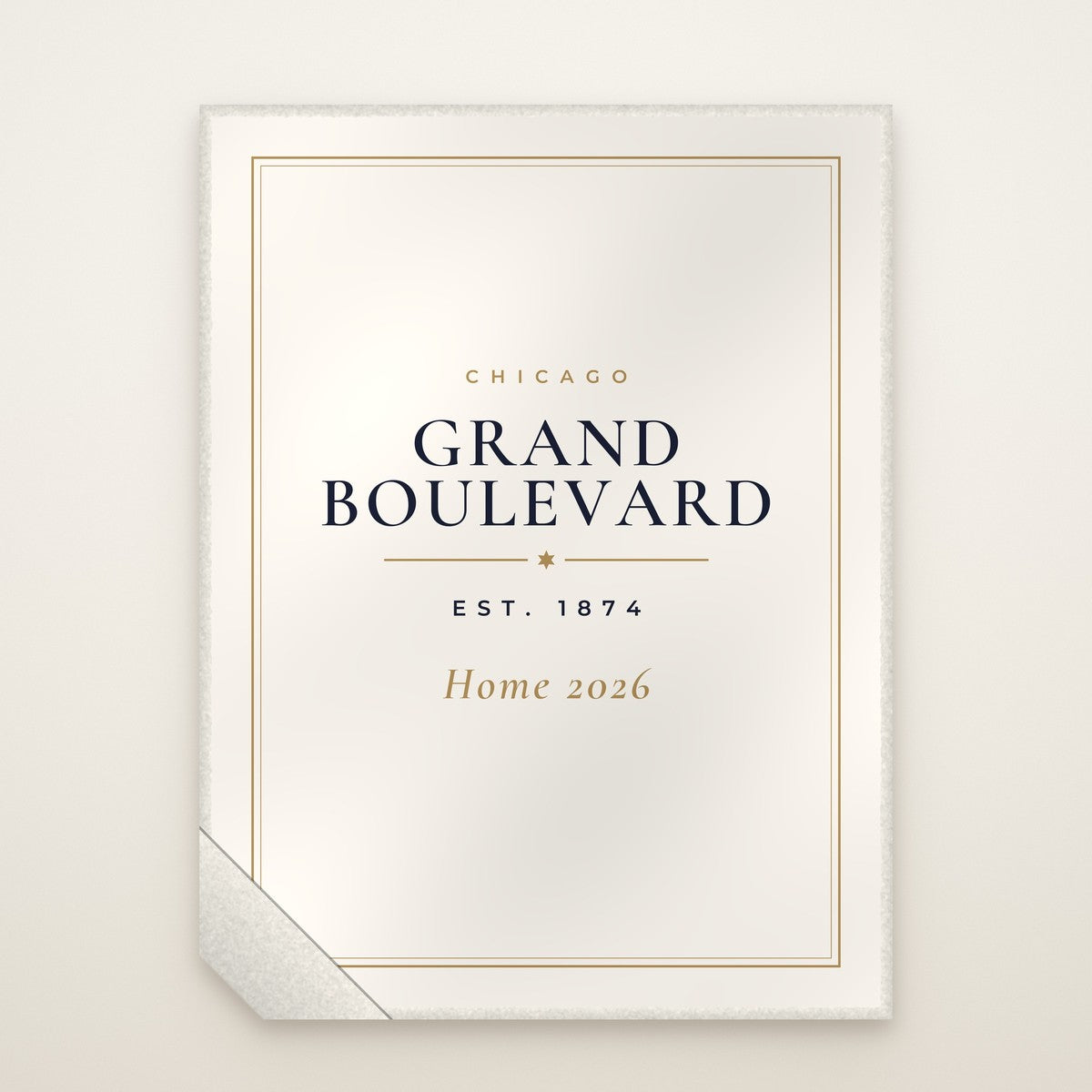 Grand Boulevard Chicago Home 2026 Sherpa Blanket – Est. 1874