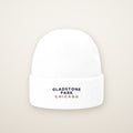 Gladstone Park Chicago Embroidered Cuffed Beanie — Navy Thread