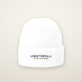 Streeterville Chicago Embroidered Cuffed Beanie — Navy Thread