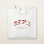 Streeterville Chicago Embroidered Crewneck — Red Thread