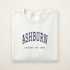 Ashburn Chicago Embroidered Crewneck — Navy Thread