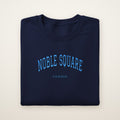 Noble Square Chicago Embroidered Crewneck — Sky Blue Thread