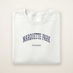Marquette Park Chicago Embroidered Crewneck — Navy Thread