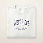 West Ridge Chicago Home 2026 Embroidered Crewneck — Navy Thread