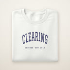 Clearing Chicago Embroidered Crewneck — Navy Thread