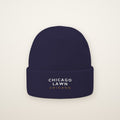Chicago Lawn Chicago Embroidered Cuffed Beanie — White Thread