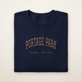 Portage Park Chicago Embroidered Crewneck — Gold Thread