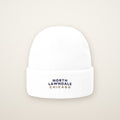 North Lawndale Chicago Embroidered Cuffed Beanie — Navy Thread