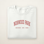 Norwood Park Chicago Embroidered Crewneck — Red Thread