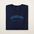 Ravenswood Manor Chicago Embroidered Crewneck — Sky Blue Thread