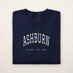 Ashburn Chicago Embroidered Crewneck — White Thread
