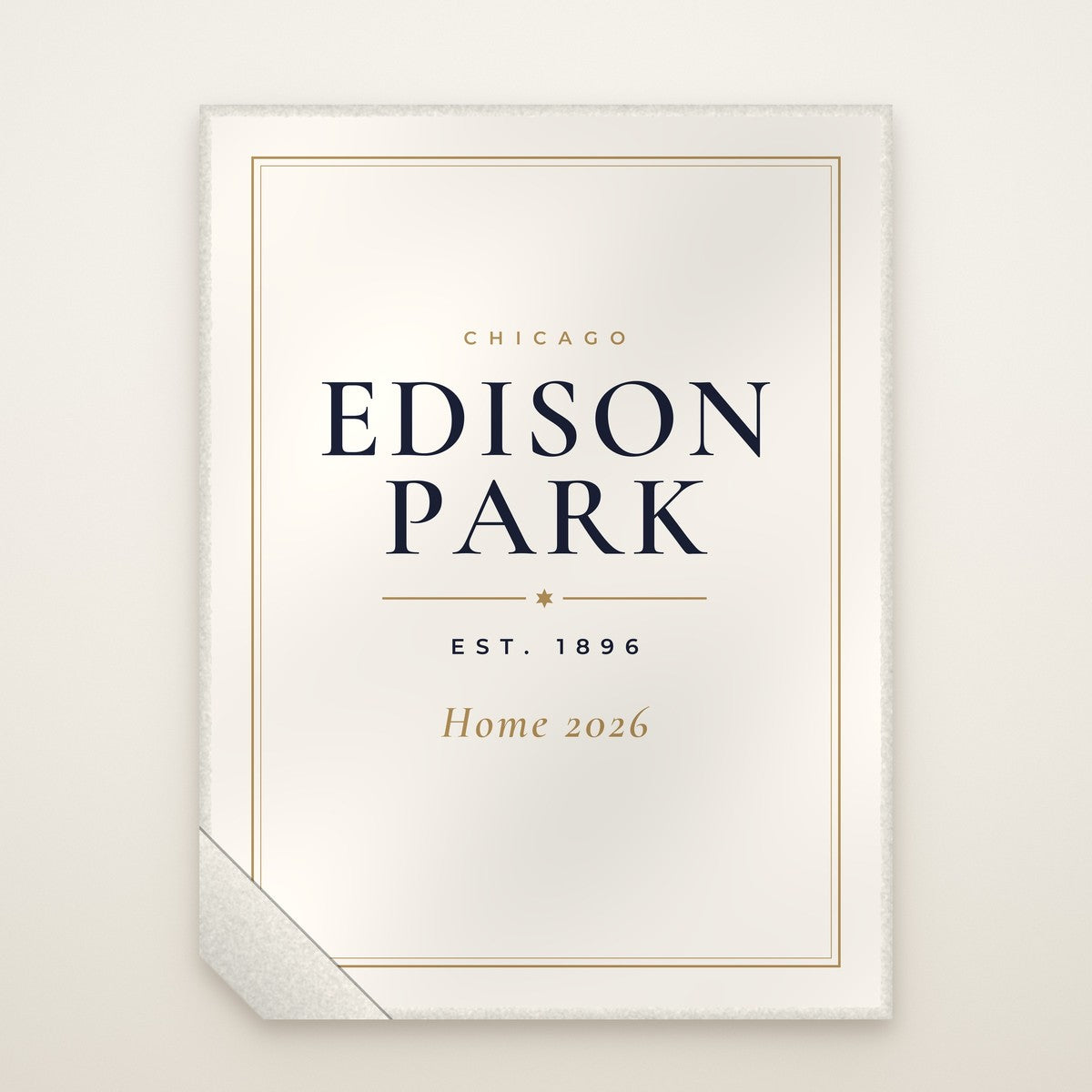 Edison Park Chicago Home 2026 Sherpa Blanket – Est. 1896