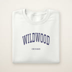 Wildwood Chicago Embroidered Crewneck — Navy Thread