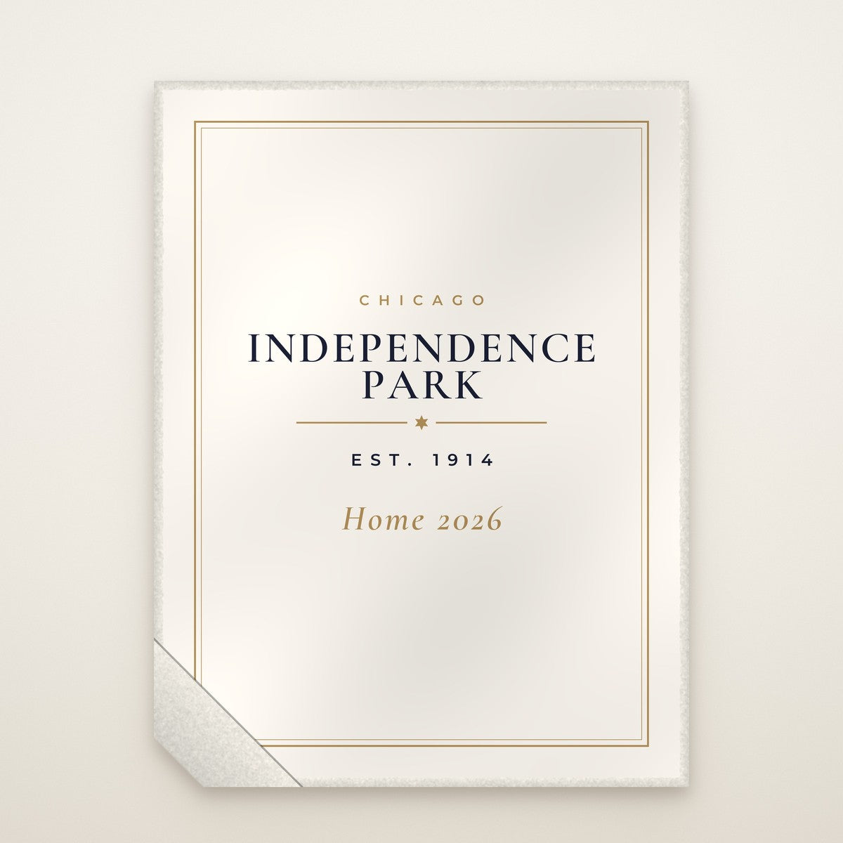 Independence Park Chicago Home 2026 Sherpa Blanket – Est. 1914