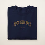Marquette Park Chicago Embroidered Crewneck — Gold Thread