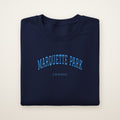 Marquette Park Chicago Embroidered Crewneck — Sky Blue Thread