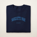 Marquette Park Chicago Embroidered Crewneck — Sky Blue Thread