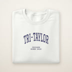 Tri-Taylor Chicago Home 2026 Embroidered Crewneck — Navy Thread