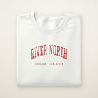 River North Chicago Embroidered Crewneck — Red Thread