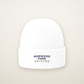 Norwood Park Chicago Embroidered Cuffed Beanie — Navy Thread
