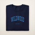 Wildwood Chicago Embroidered Crewneck — Sky Blue Thread