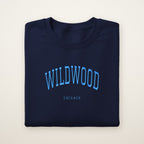Wildwood Chicago Embroidered Crewneck — Sky Blue Thread