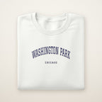 Washington Park Chicago Embroidered Crewneck — Navy Thread