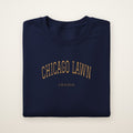 Chicago Lawn Chicago Embroidered Crewneck — Gold Thread