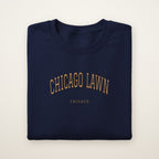 Chicago Lawn Chicago Embroidered Crewneck — Gold Thread