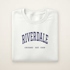 Riverdale Chicago Embroidered Crewneck — Navy Thread