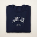 Avondale Chicago Home 2026 Embroidered Crewneck — White Thread