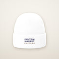 Fulton Market Chicago Embroidered Cuffed Beanie — Navy Thread