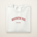 Washington Park Chicago Embroidered Crewneck — Red Thread